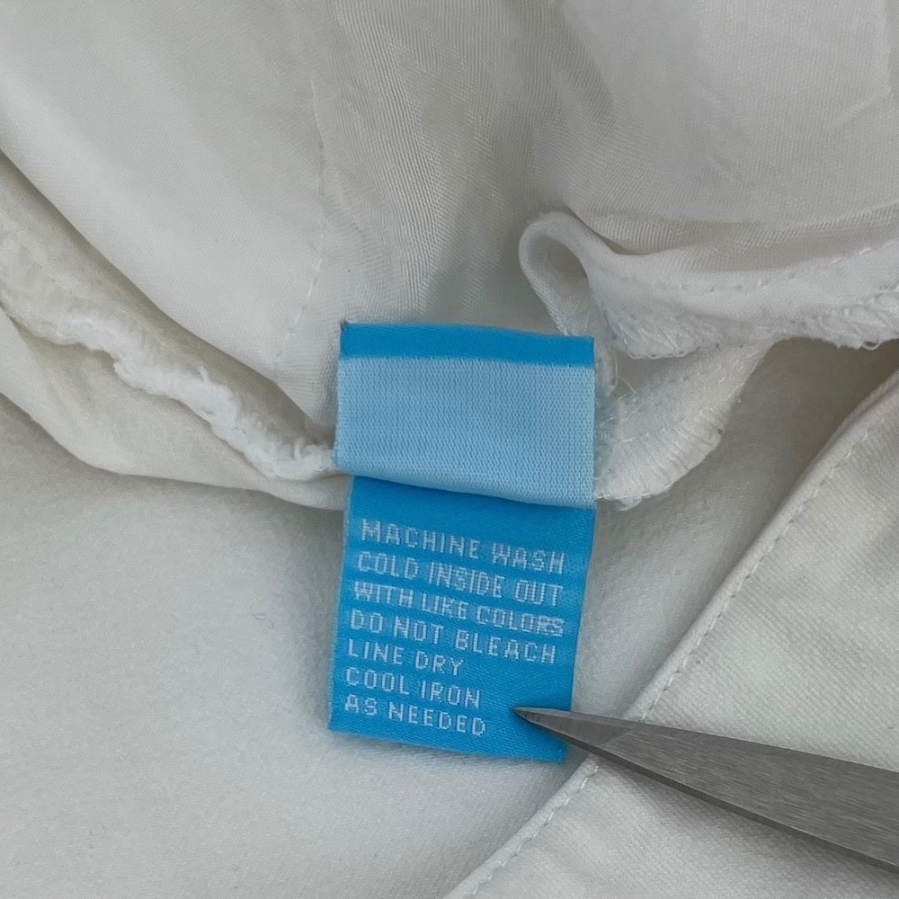 J. McLaughlin Womens Straight Leg Cotton Pants Size 10 Off White Casual Preppy - Picture 7 of 9